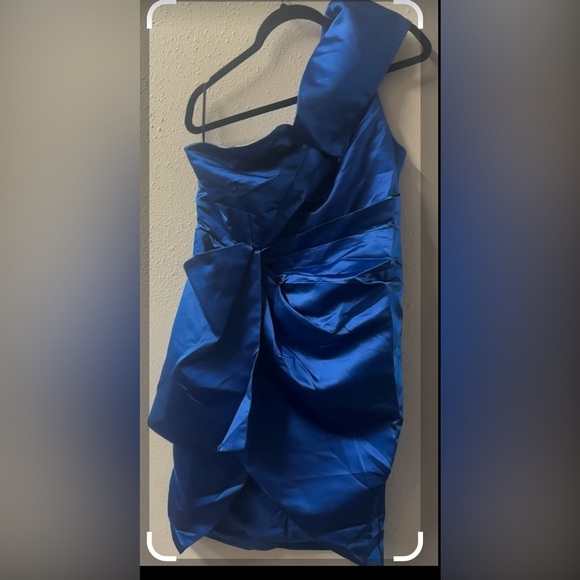 Asymmetrical Blue Dress - Picture 1 of 2